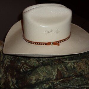 Mens or Womens Straw Cowboy  Hat Size 7 3/8 Western Hat